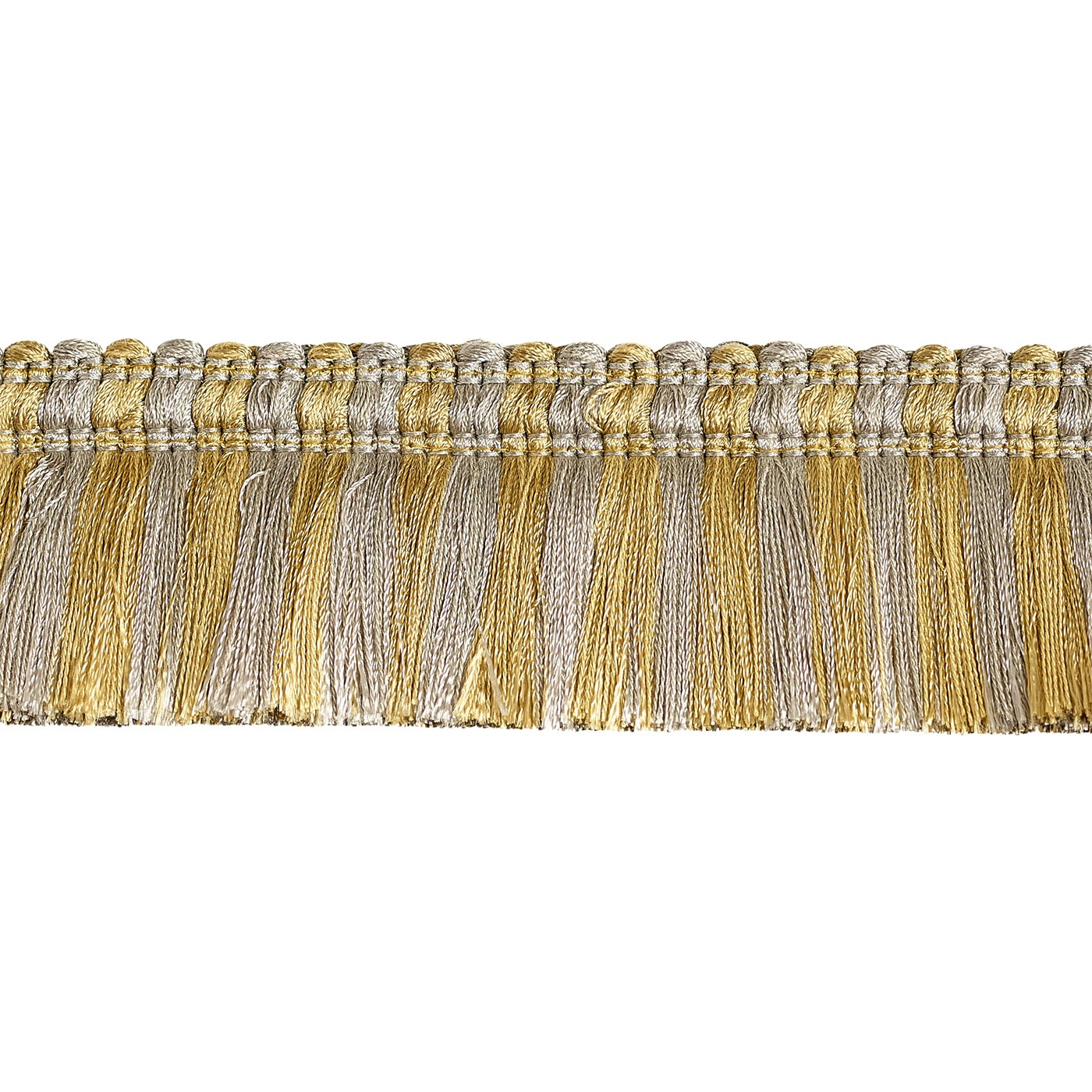 Valenza Two Tone Brush Fringe 50mm Trim Amethyst Ash