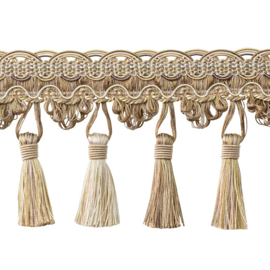 Verona Tassel Fringe Trim Truffle