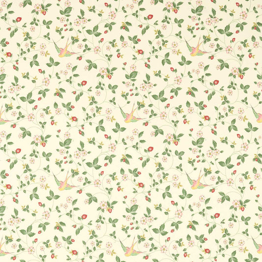 Wild Strawberry Ivory Linen