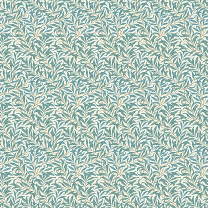 William Morris Willow Bough Teal Fabric for Upholstery