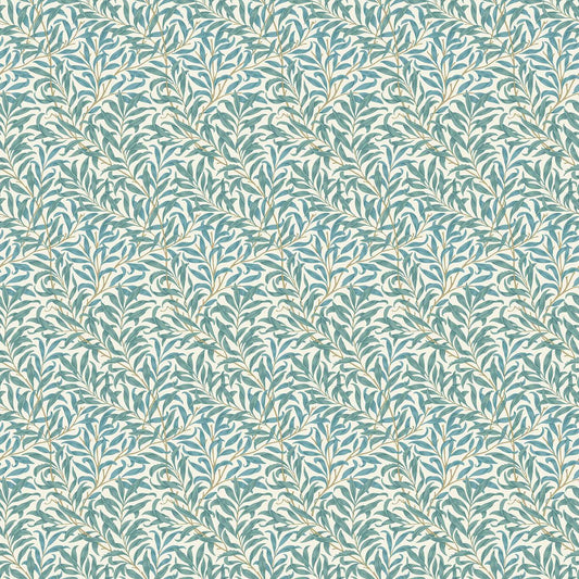 William Morris Willow Bough Teal Fabric for Upholstery