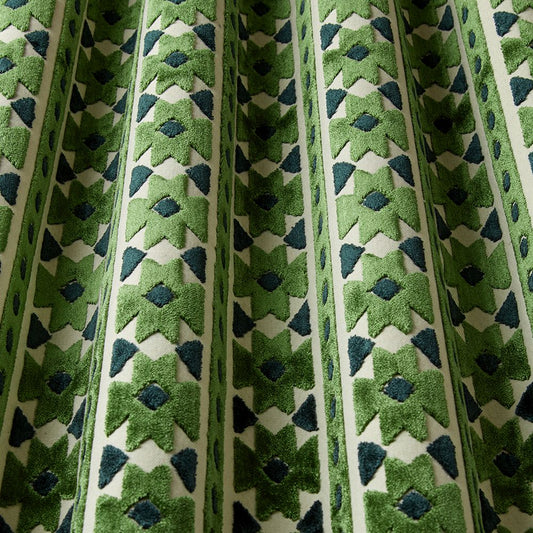 Zanzibar Velvet Fern Upholstery Fabric