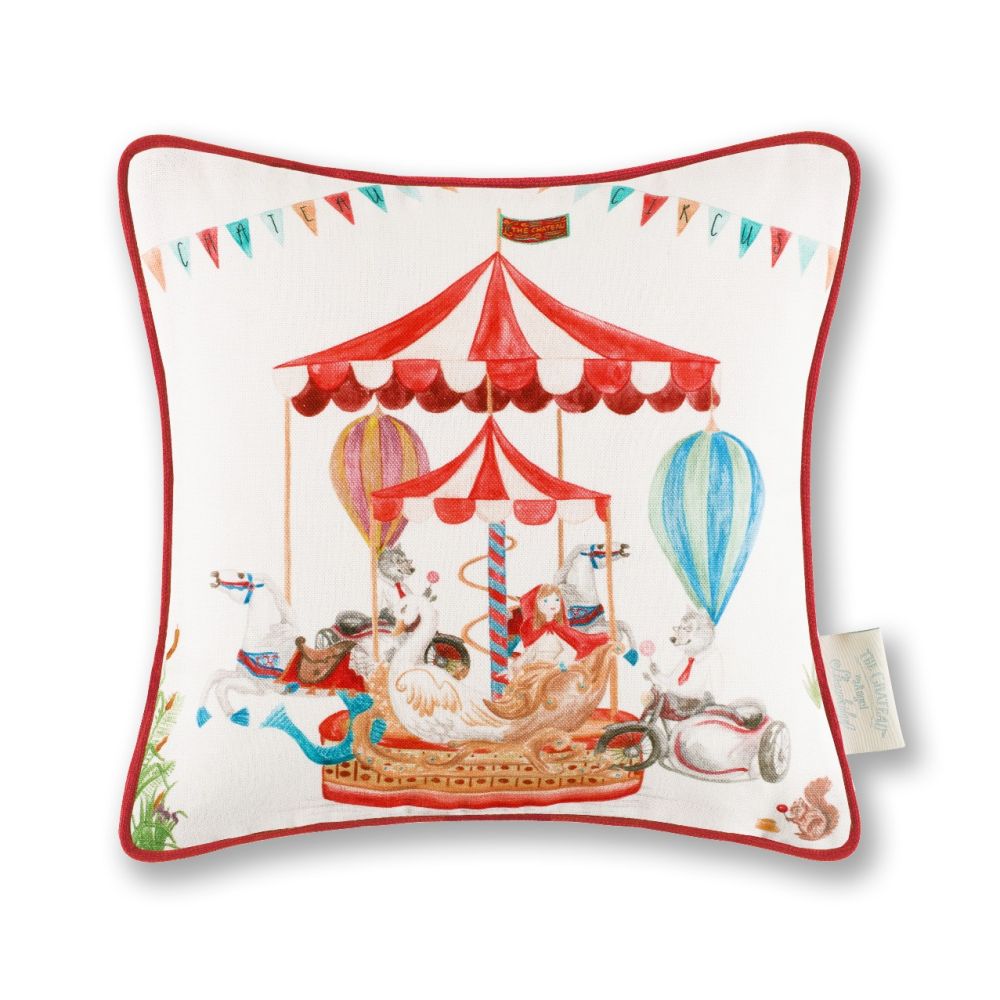 Le Cirque du Chateau Carousel Piped Edge Cushion Cover