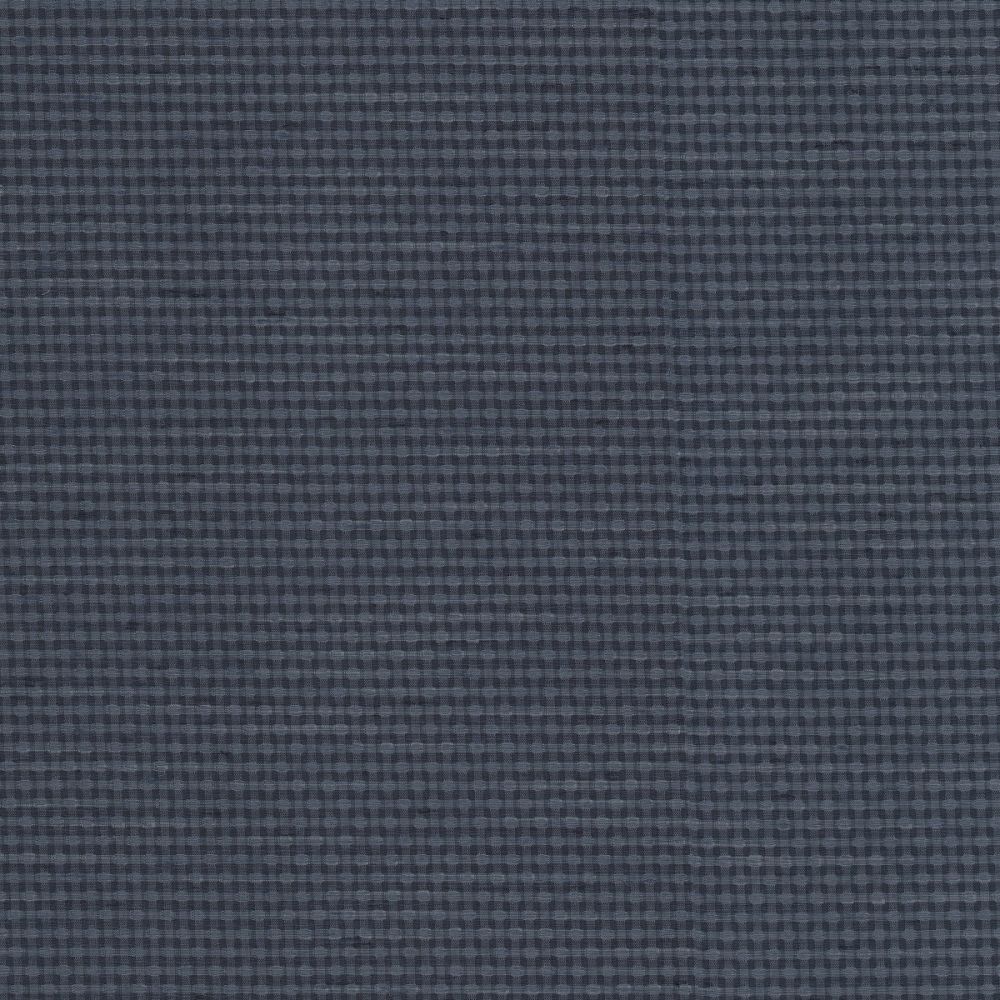 Eve Small Gingham Check Indigo Curtain Fabric