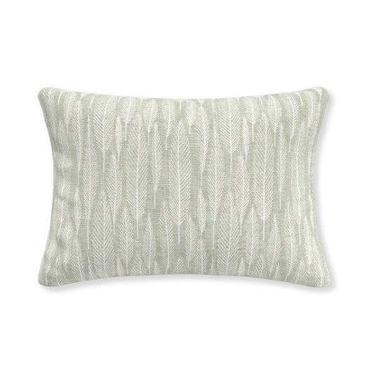 Evergreen Mint Braided Trim Edge Cushion Cover