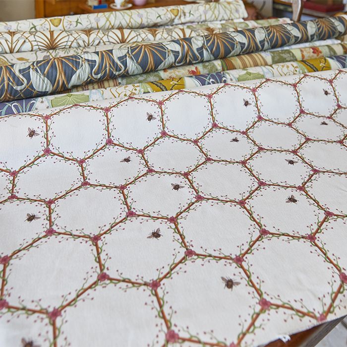 Honeycomb Cream Fabric