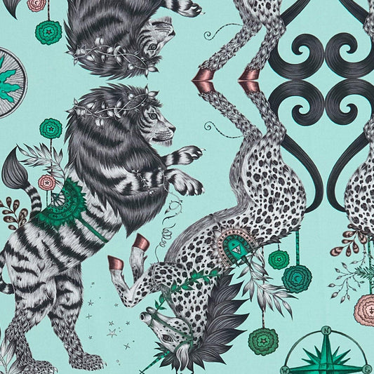 Caspian Cotton Satin Aqua