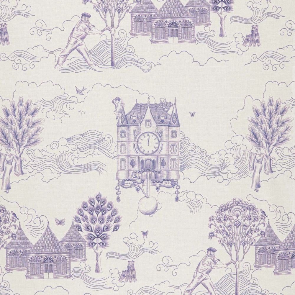 Toile du Chateau Fabric Bleu