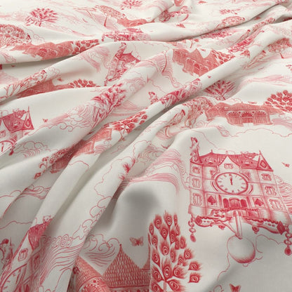 Toile du Chateau Fabric Rouge